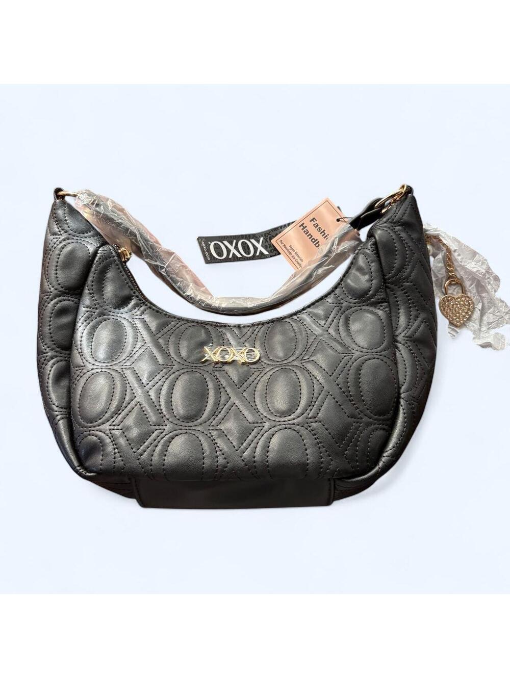 Black Bag  XOXO with gold charm NWT